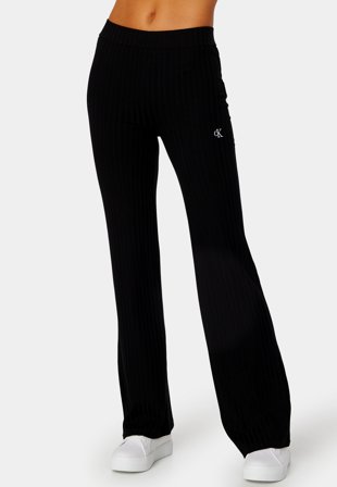 Calvin Klein Jeans Elongated Rib Pants BEH Ck Black Klær