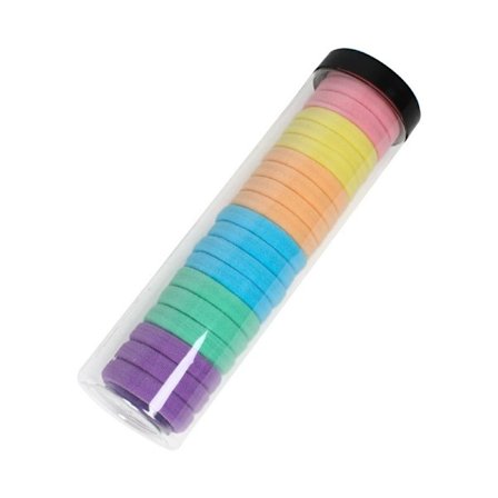 Hårbånd til piger, 40 stk. bløde hårelastikker sømløse hårelastikker til tykt krøllet hår, stærke elastiske hestehaleholdere hårtilbehør