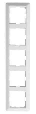 Elko EKO30178 Kombinasjonsramme renhvit, termoplast 368 mm, 5-rom, Strømbrytere & vegguttak