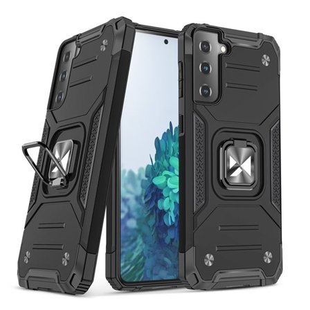 Wozinsky Ring Armor Tough Hybrid Case + Magnet Mount for Samsung Galaxy S22/S22 Plus - Black