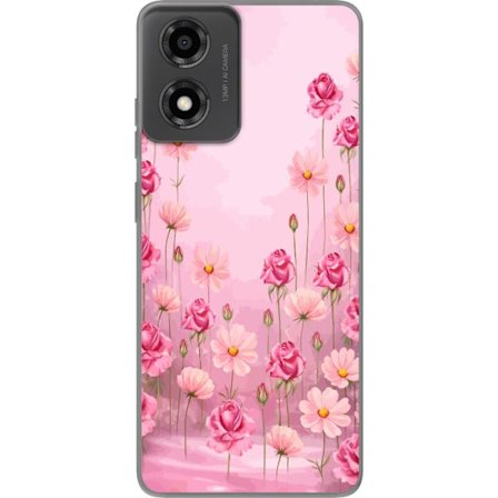 Yhteensopiva Puhelinkuori Motorola Moto E14 Petal Reverie Soft Blush