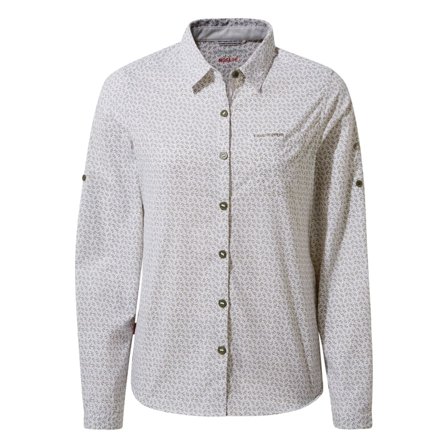 Craghoppers Women's Nosilife Gisele Long Sleeved Women long-sleeved shirts White 38