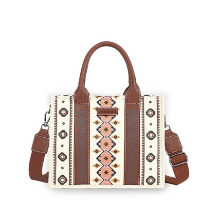 Wrangler Tote Bag Western Väskor för Kvinnor Axelremsväska Boho Aztec Handväskor NY, 100% Ny