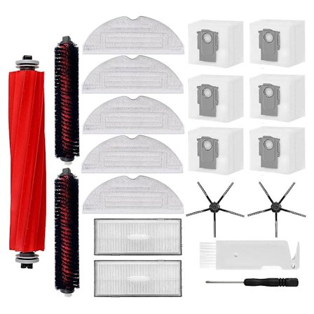 Huvudsidoborste Hepa-filter Moppduk Dammsugare för Roborock S7 MaxV Ultra/S7 Pro Ultra [DB]