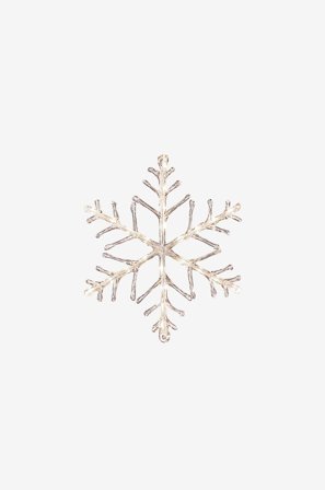 Konstsmide - Snøkrystall 24 LED 40 cm - Hvit - Julebelysning, utendørs - Fra Homeroom