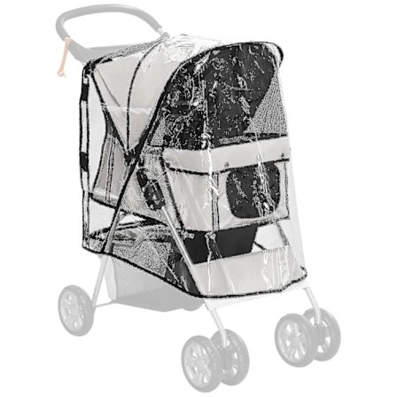 Pawhut Koiran Rattailun Sateensuoja Takaovella, Peite, Koiran Rattaille_k05 Ll