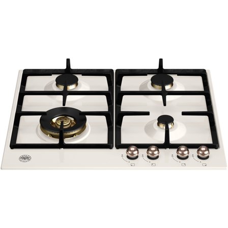 Bertazzoni P604LHERAC Heritage gaskomfur elfenbenshvid/kobber - Elfenbenshvid, ral 9010 | KitchenOne