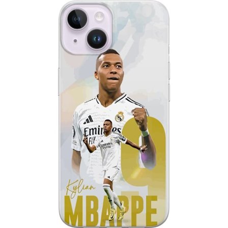 Kompatibelt Mobildeksel til Apple iPhone 14 Plus Kylian Mbappé Real Madrid Frankrike Toppmålscorer i La Liga med eksplosiv hastighet og ekstrem målsco