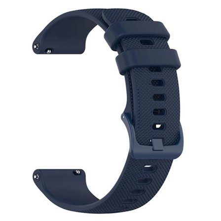20 22 mm silikonrem for Garmin Venu 3 Band Forerunner 265 255 245 Music Vivoactive 4 Band for Garmin Venu Sq 2 Plus armbånd Midnight blue