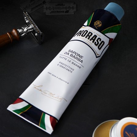 Rasiercreme Aloe Vera und Vitamin E 150ml für Männer - Rasiercremes & Rasierseifen