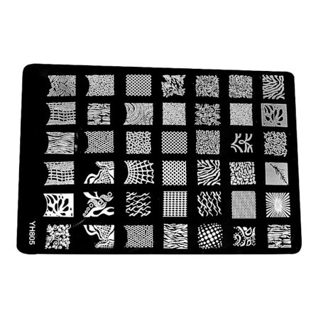 Leimauslevy - Kynsikoristeet - YH805 - Suorakulmio