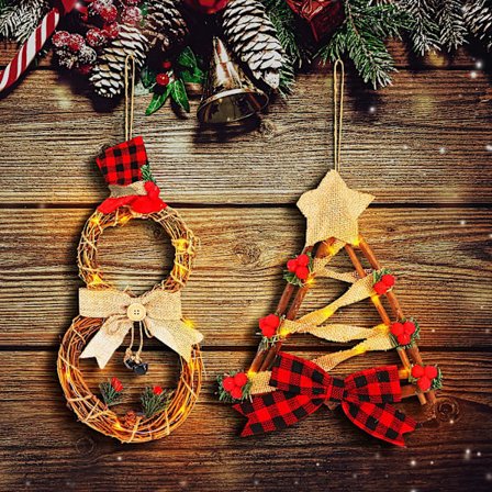 Julekrans, Hjemmedekorationer, Udendørs Julekrans, 2p