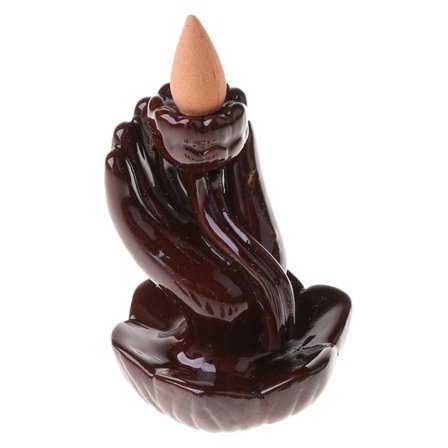 Reflux Aroma Keramisk Brennende Røkelse Vannfall Tilbakeflyt Røkelse Sekund Hjem Dekor null - 8