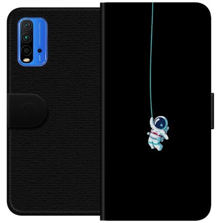 Kompatibelt Plånboksfodral till Xiaomi Redmi Note 9 4G Rymdgubbe