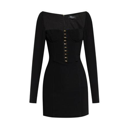 Blumarine, Long-sleeved dress Zwart, Dames, Maat:S