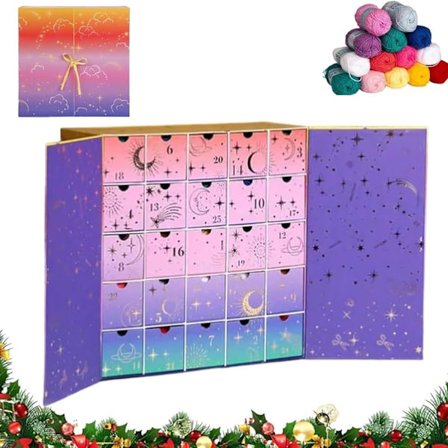 Heklet Julekalender 2025 25 dager med jule DIY hekleprosjekter Nedtellingsboks DIY Håndverk Jule Nedtellingskalendere for strikkere