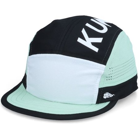 Kumo - Vit 5panel Keps - Medley White/Black/Teal 5-Panel @ Hatstore