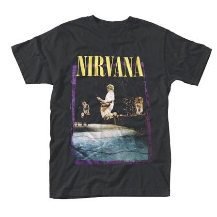 Nirvana Unisex Adult Stage Jump T-Shirt M Svart