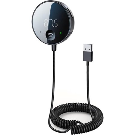 ING 2-i-1 FM-sender for bil og Bluetooth-mottaker, FM-sender med håndfri radioadapter, SD-kortstøtte