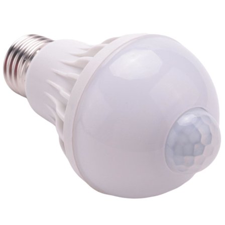 E27 LED Pærelys PIR Bevægelsessensor Lampe Globe Pærelys Lampe, 5w
