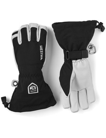 Hestra Army Leather Heli Ski - 5 Finger Navy - White - 6