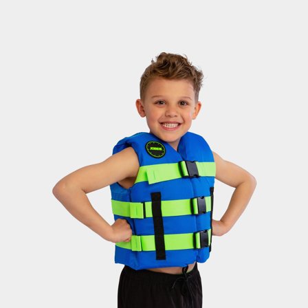 Watersports Buoyancy Aid for Children JOBE Nylon Vest Youth 50N Kids Blue, One-Size (30 - 40 kg)