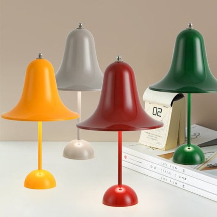 Bordslampa - Klockformad bordslampa - Sänglampa för sovrum - Stämningsfull nattlampa - Dekorativ lampa