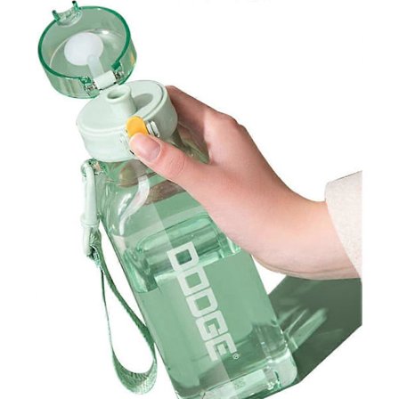 Sportsvannflaske 700ml, lekkasjesikker og BPA-fri drikkeflaske, gymvannflaske, vannflaske for reiser, piknik, camping, fotturer (Grønn)