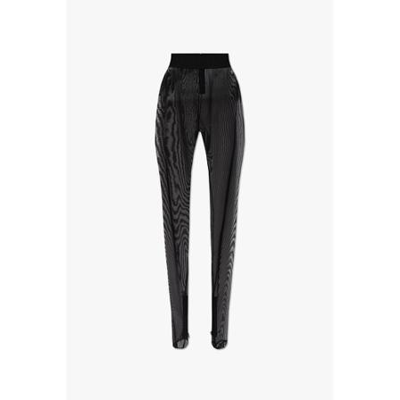 Dolce & Gabbana Transparent leggings , Zwart , Dames , Maat: S