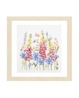 Kirjontapakkaus Taulu Ruiskukka ja sormustinkukka-Vervaco