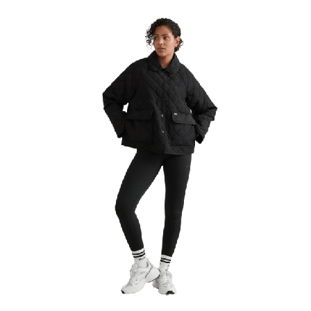 aim'n Black Quilted Femme Jacket Friluftsjackor Dam Svart XS