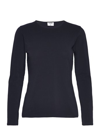 Filippa K Cotton Stretch Long Sleeve - Navy - M