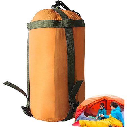 Kompressionspose - Kompressionspose til sovepose - Opbevaringspose til sovepose - Opbevaringspose - Opbevaringsposer til backpacking - Bærbar 