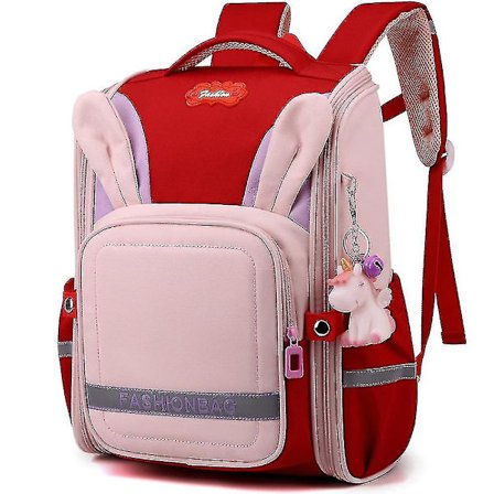 Letvægts Skoletaske til Piger i Grundskolen - Stor Kapacitet