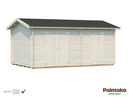 Palmako Jari Förråd 15 m²/inv. 14,5 m², obehandlad, Stugor & förråd