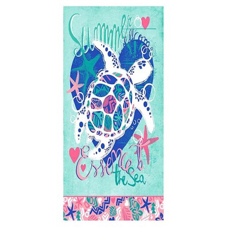 Mikrofiber Strandhåndklæde, Flerfarvet, 70 X 150Cm