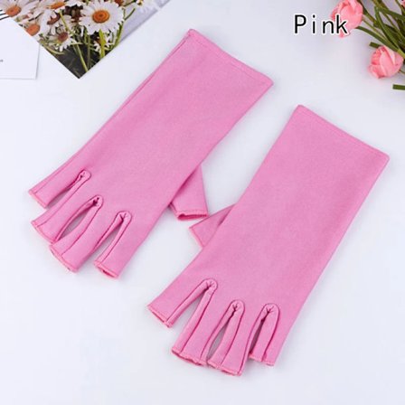 Hett! Nagelhandskar UV-skyddshandskar UV-skyddshandskar Nagelkonst Gel UV LED-lampa