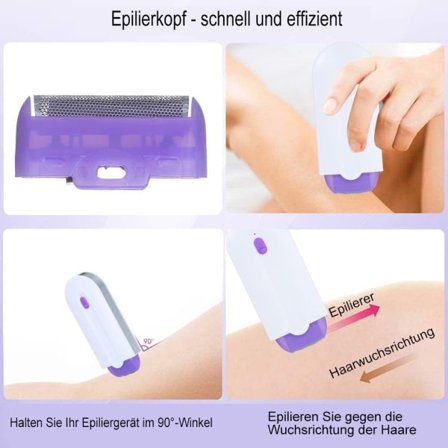 Laser Epilator Smertfri hårfjerner Bikinitrimmer USB Barbermaskine