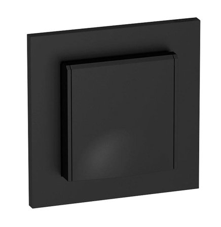 ELKO Plus enkel stikk IP44 Sort