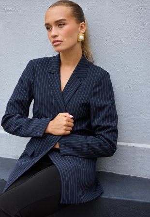 Pieces Pcbozzy Ls Loose Striped Blaze Klær