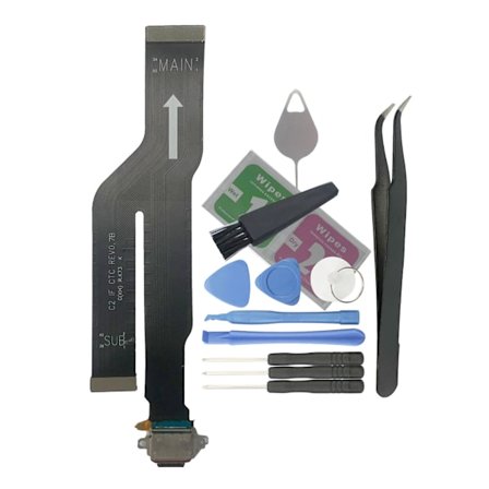 Trådlös laddare Dock Laddningsport Jack Flexkabelmodulkontakt för Note 20 Ultra N986 SM-N986U N986U1 N986W N986V