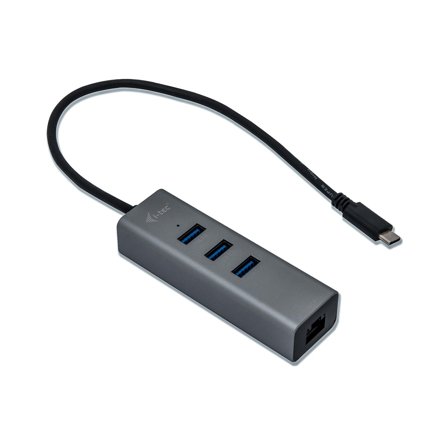 I-TEC USB-C Metal 3-Port - hub - 3 porter