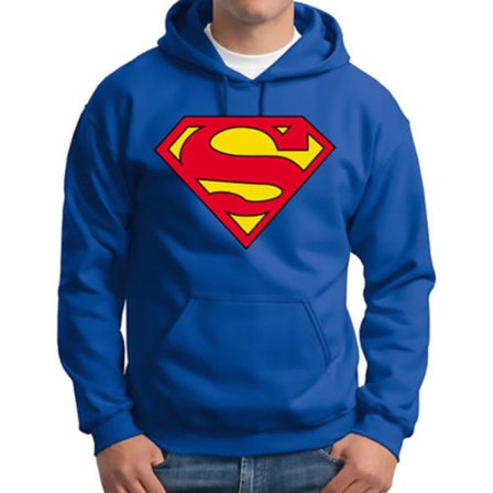 Herr Superman Hoodie Pullover Sweatshirt Hoody Casual Top