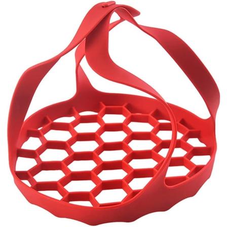 Trykkoker slynge Non-stick silikon bakeware slynge (rød)