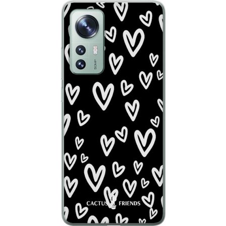 Kompatibelt Mobildeksel til Xiaomi Xiaomi 12 Cactus and Friends - Handdrawn Love Chaos