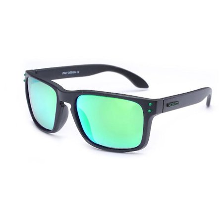 Polariserade solglasögon för män och kvinnor med matt finish solglasögon färg spegellins 100 % UV-blockerande