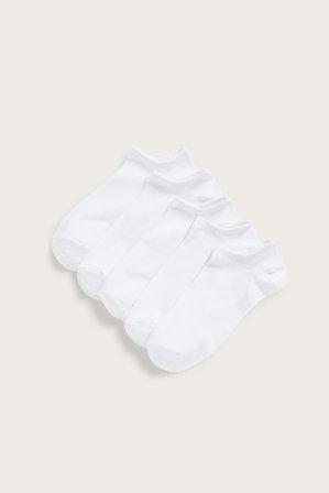 Kappahl | 5-pk. sneakerssokker Hvit 40/44 | Hvit