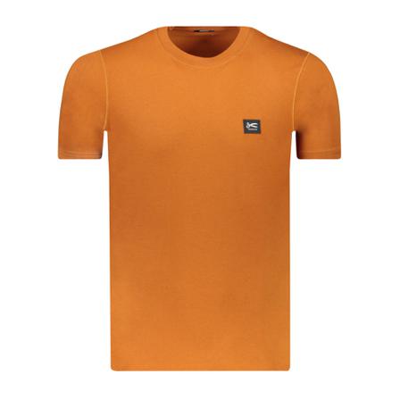 Denham, T-shirt Oranje, Heren, Maat:S,Katoen