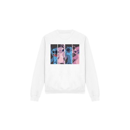 Lilo & Stitch Unisex Vuxen Stitch Angel Boxes Sweatshirt XXL Wh