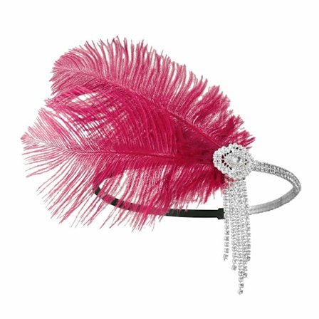 Huvudband för kvinnor från 1920-talet Stor Gatsby-inspirerad fjäder